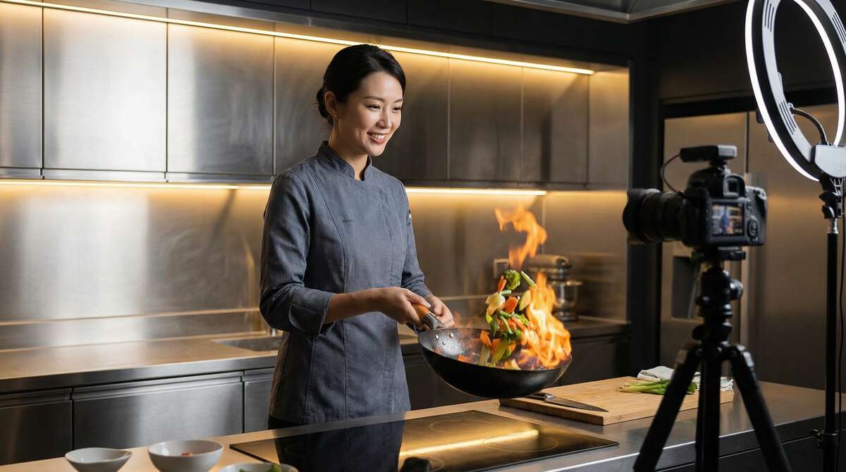 国产自拍美食视频制作